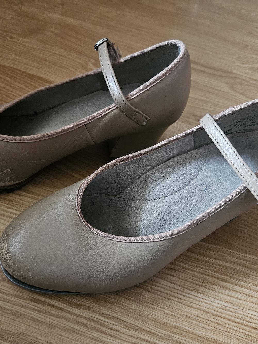 Girls' Taupe/Tan TAP Shoes